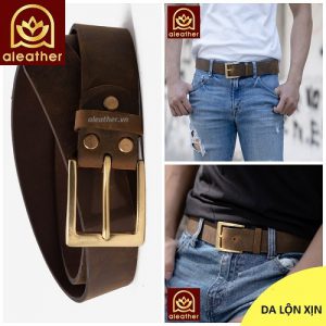 dây thắt lưng da lộn