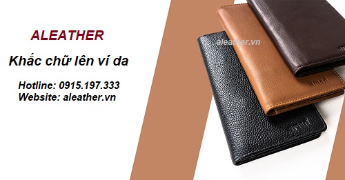 dịch vụ khắc tên lên ví da