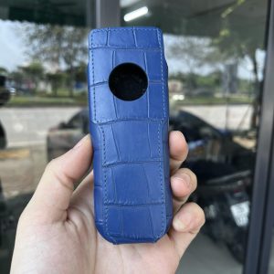 Bao Da Điện Thoại XOR Cá Sấu Xanh Navy Đậm Khí Chất