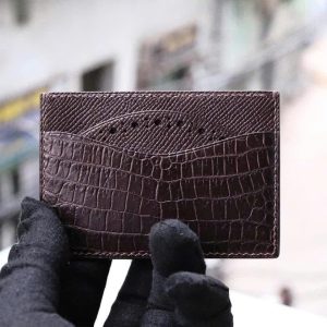 Ví Nam Mini Cardholder Handmade Màu Nâu AL-CH-019